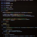 a computer screen with a bunch of lines on it