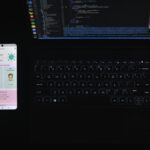 black and silver laptop computer